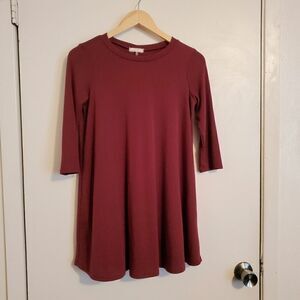 Soprano Burgandy Girl's Short Dress